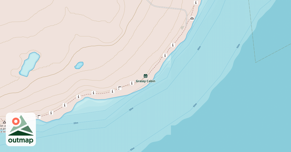 Map of Grassy Cabin