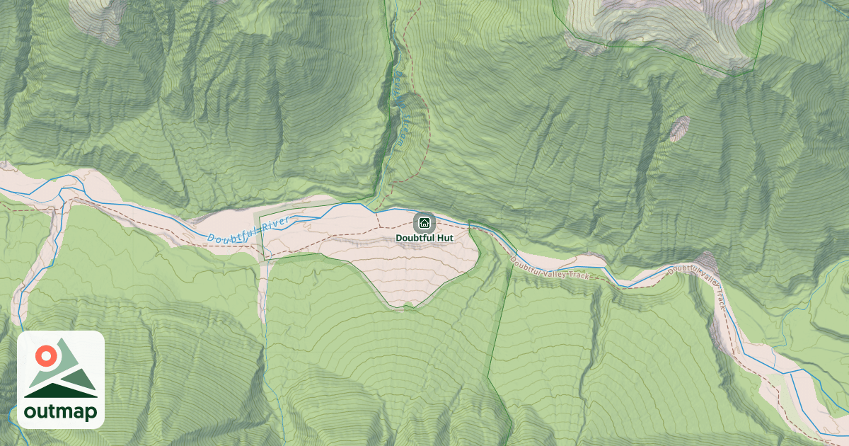 Map of Doubtful Hut