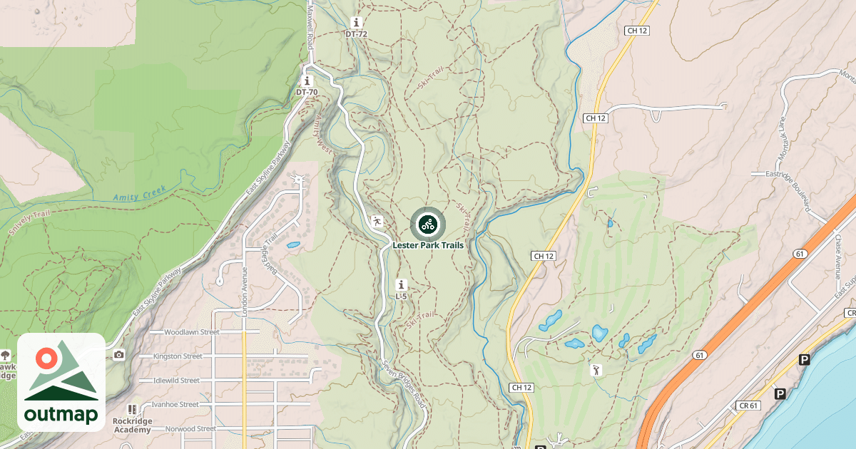 Map of Lester Park Trails