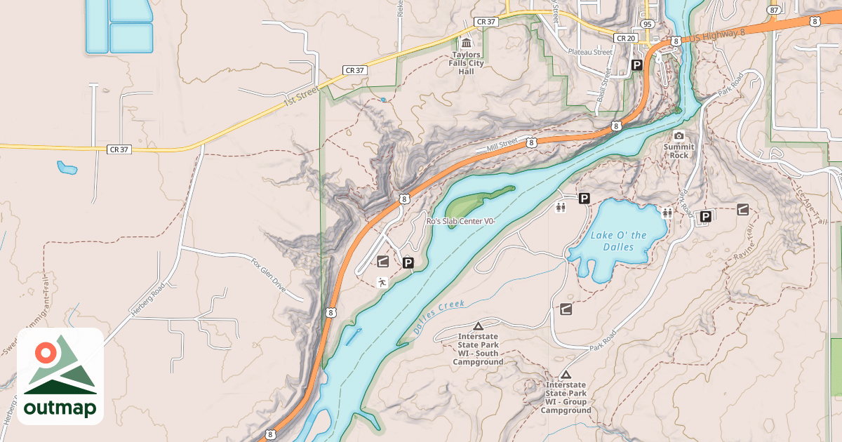 Map of Ro's Slab Center