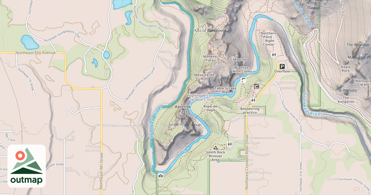 Map of Nightingale's on Vacation