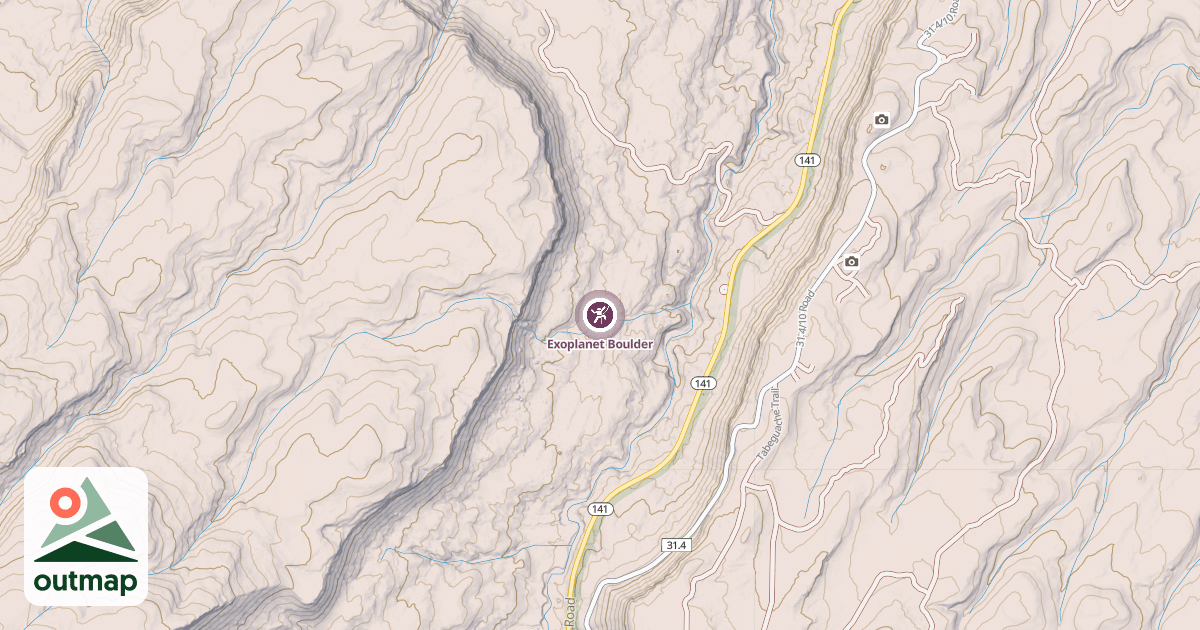 Map of Exoplanet Boulder