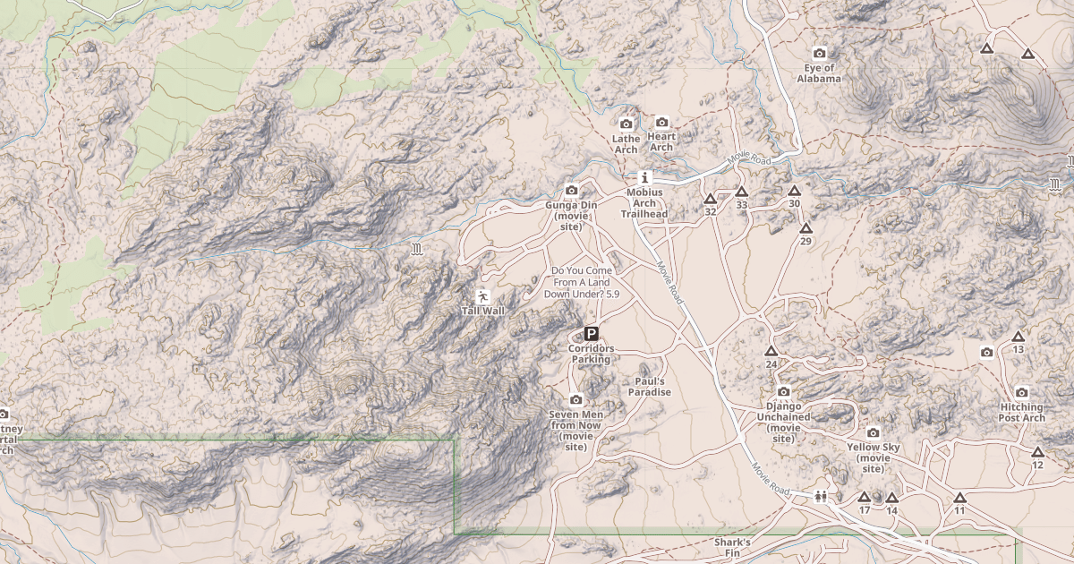 Map preview of Do You Come From A Land Down Under?