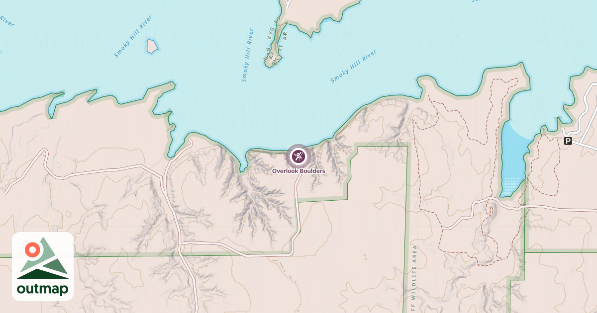 Map of Overlook Boulders