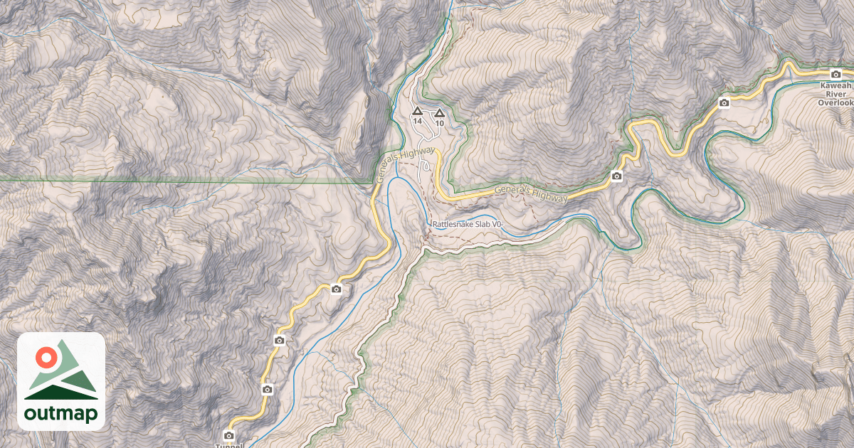 Map of Rattlesnake Slab
