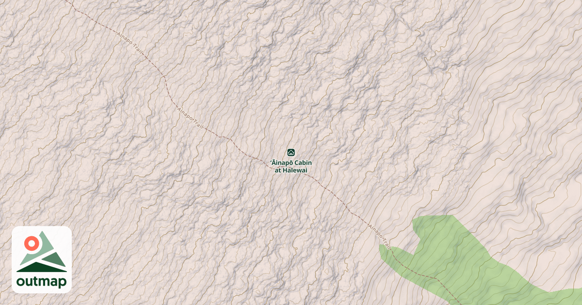 Map of ‘Āinapō Cabin at Halewai