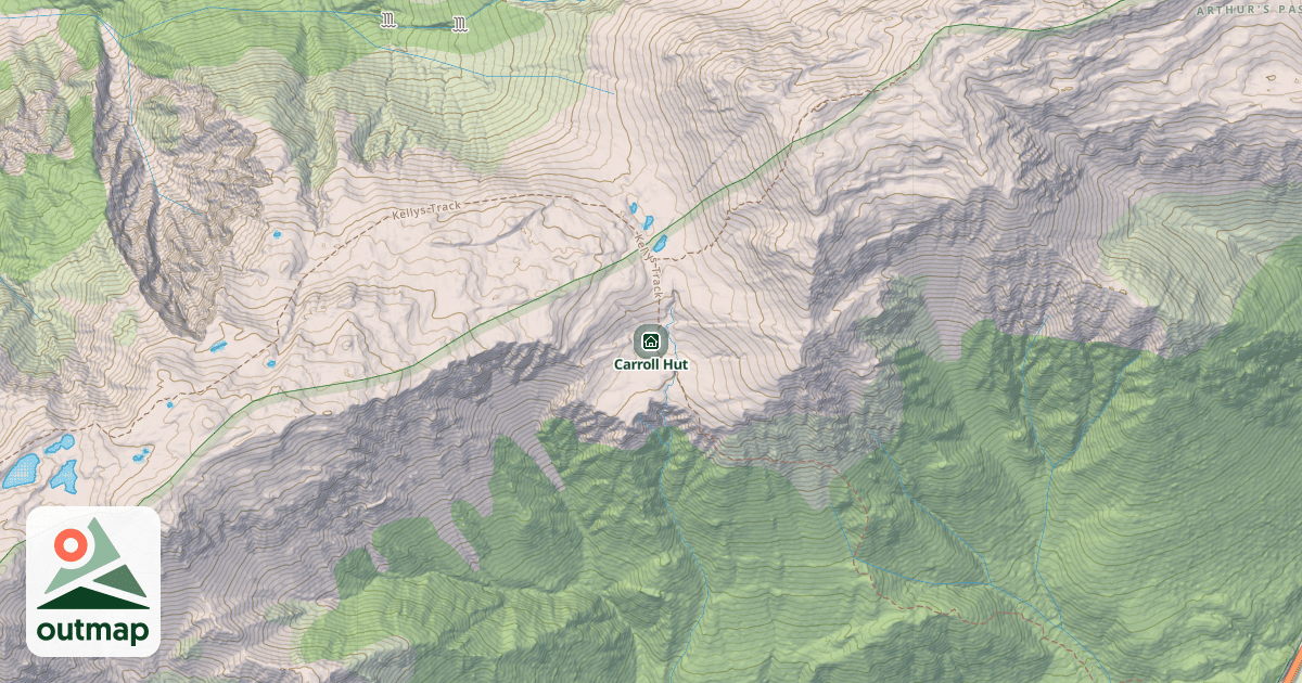 Map of Carroll Hut
