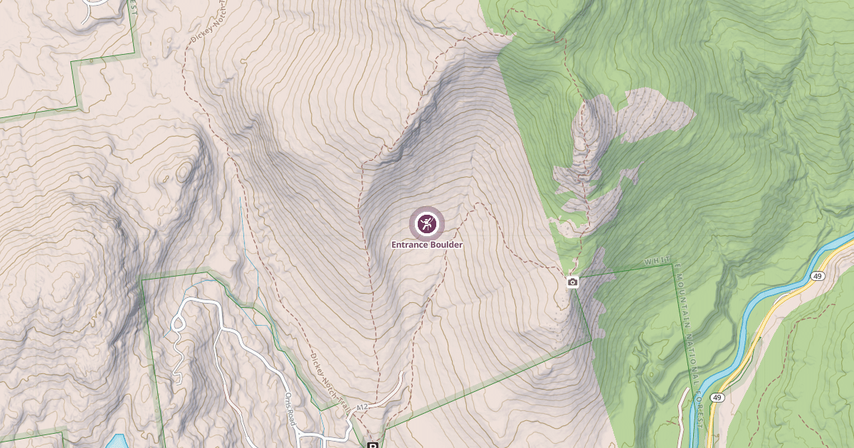 Map preview of Entrance Boulder