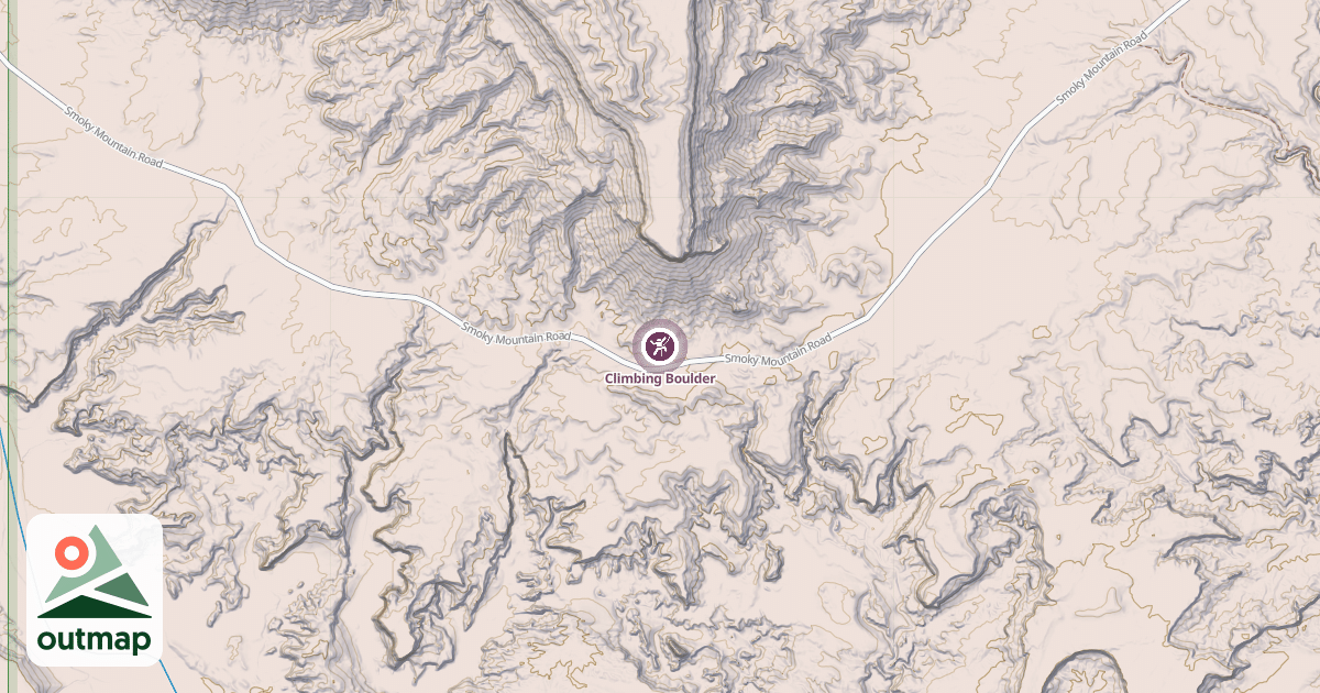 Map of Climbing Boulder
