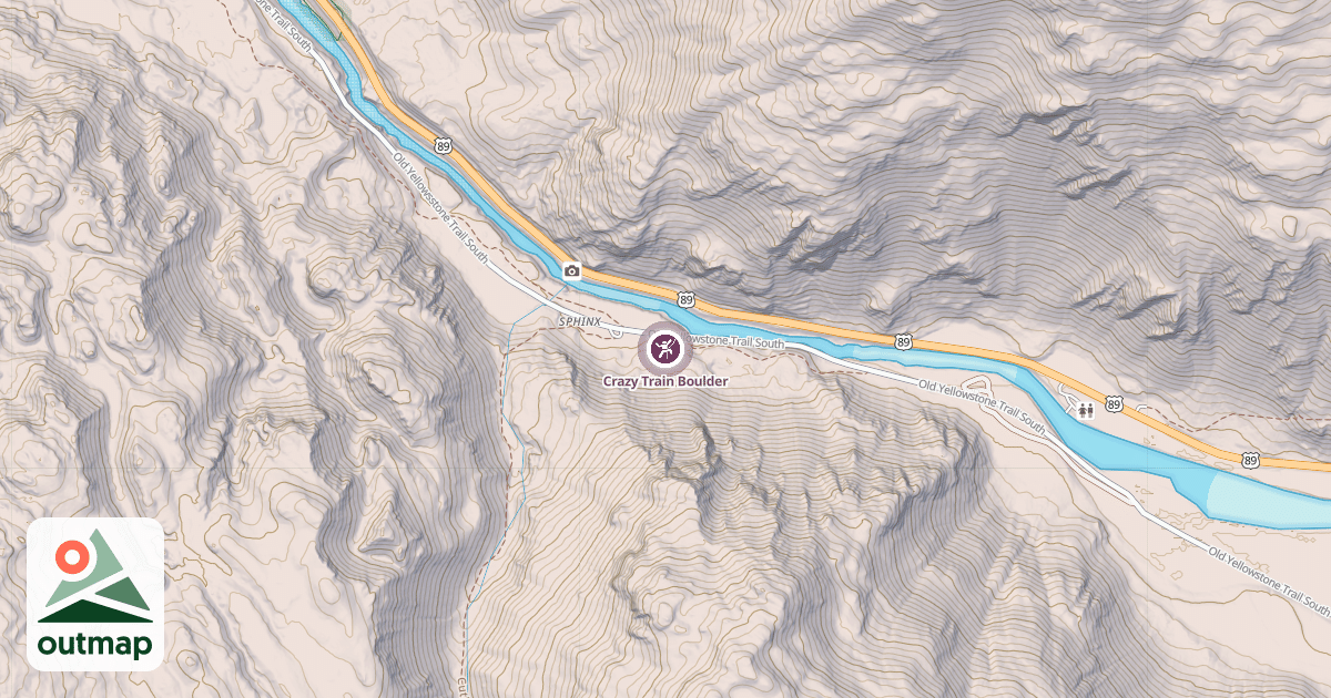 Map of Crazy Train Boulder