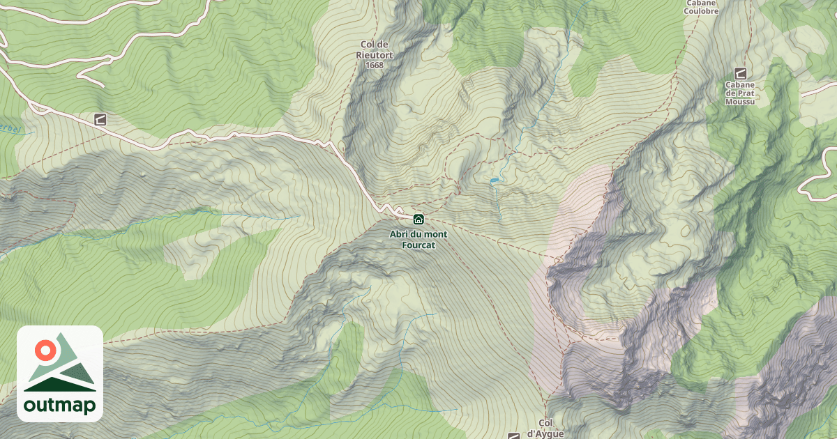 Map of Abri du mont Fourcat