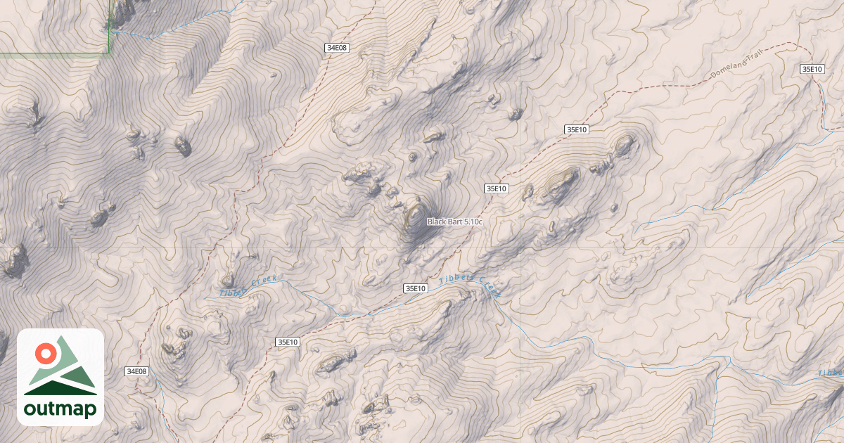 Map of Black Bart
