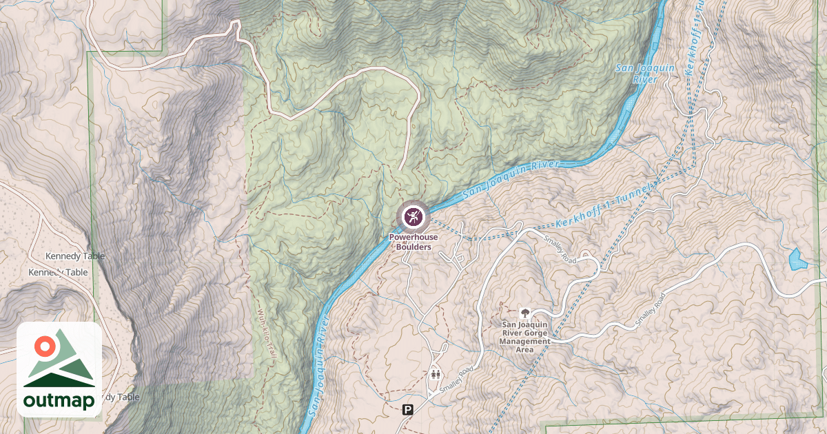 Map of Powerhouse Boulders