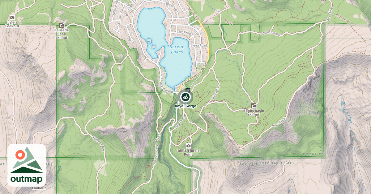 Map of Royal Gorge