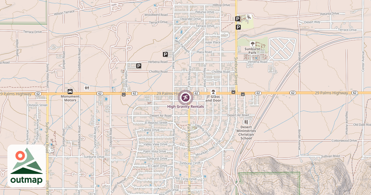 Map of High Gravity Rentals