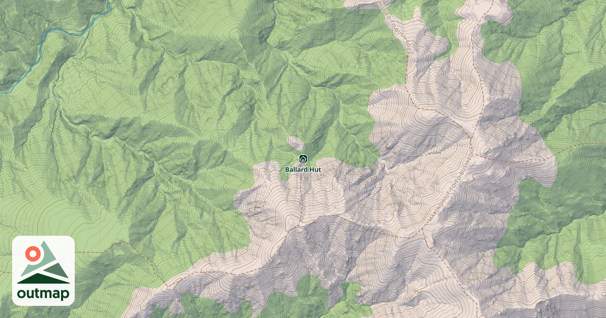 Map of Ballard Hut