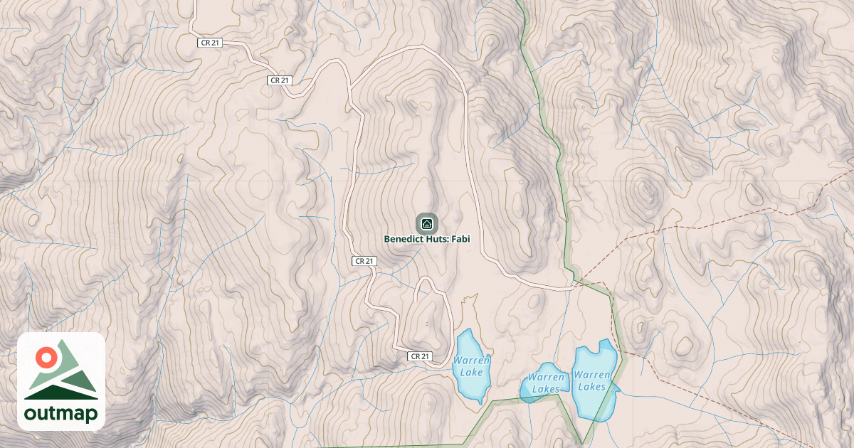 Map of Benedict Huts: Fabi
