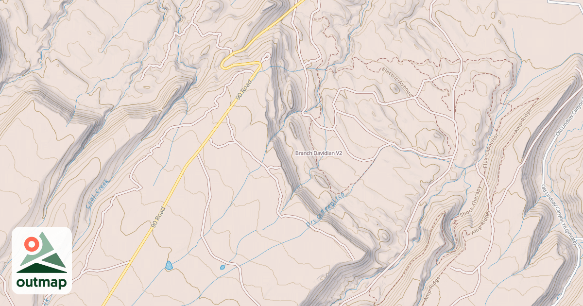 Map of Branch Davidian