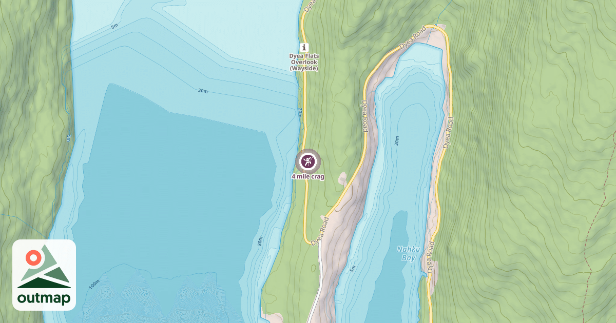 Map of 4 mile crag