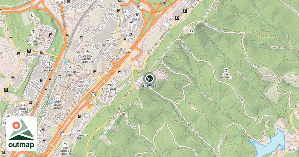 Map of Snowflex in Lynchburg
