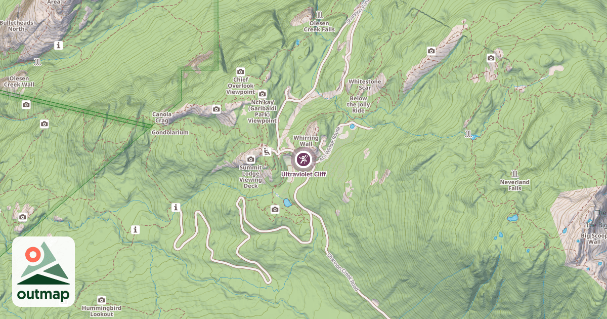 Map of Ultraviolet Cliff