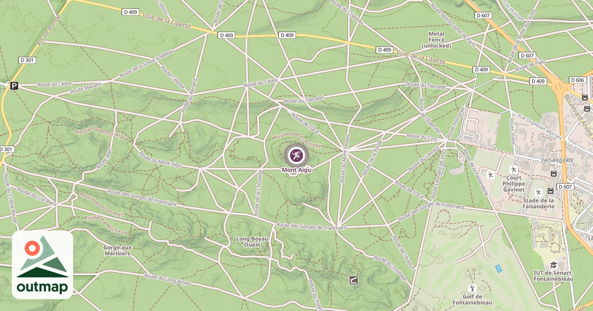 Map of Mont Aigu