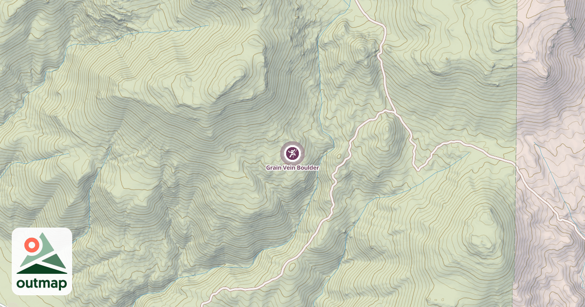 Map of Grain Vein Boulder