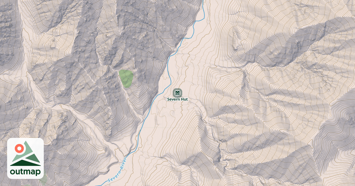 Map of Severn Hut