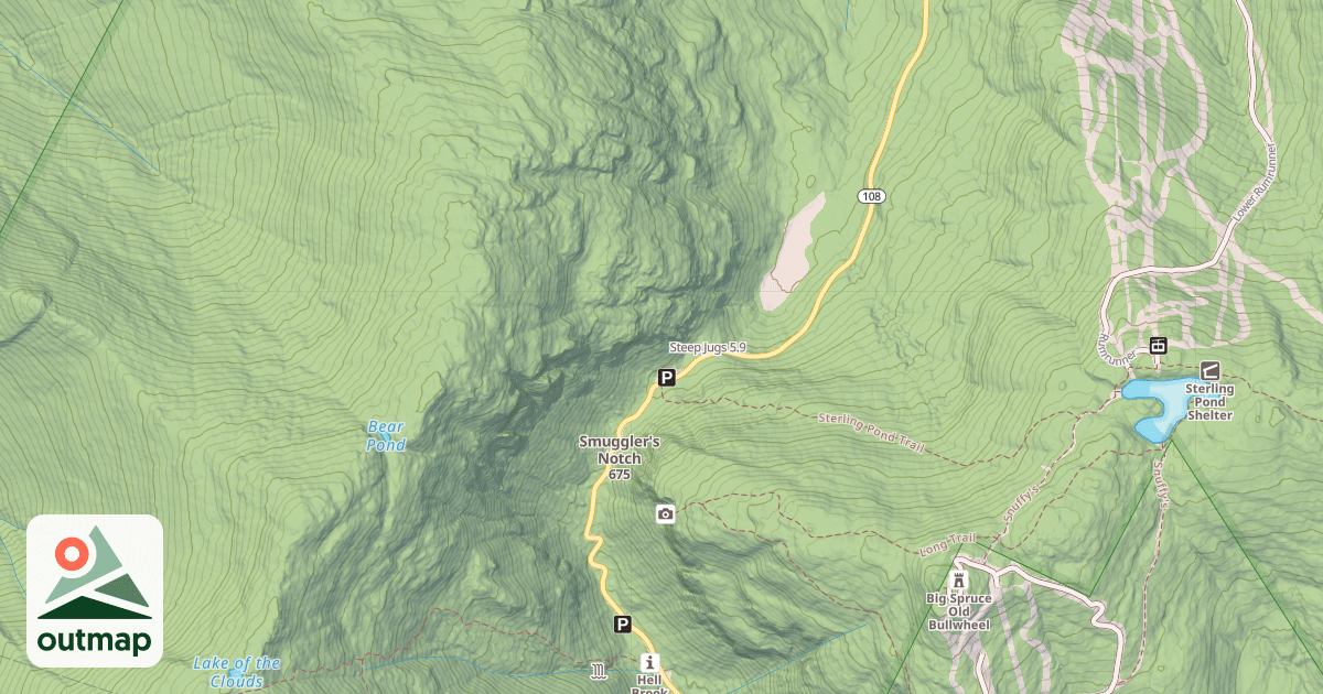 Map of Steep Jugs