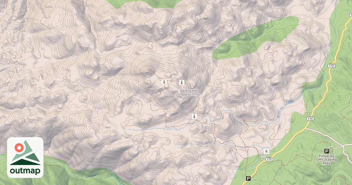 Map of Balding with Implants