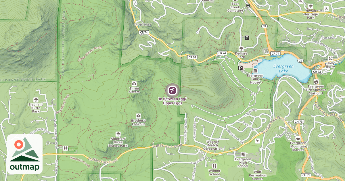 Map of In Between Egg/Upper Eggs