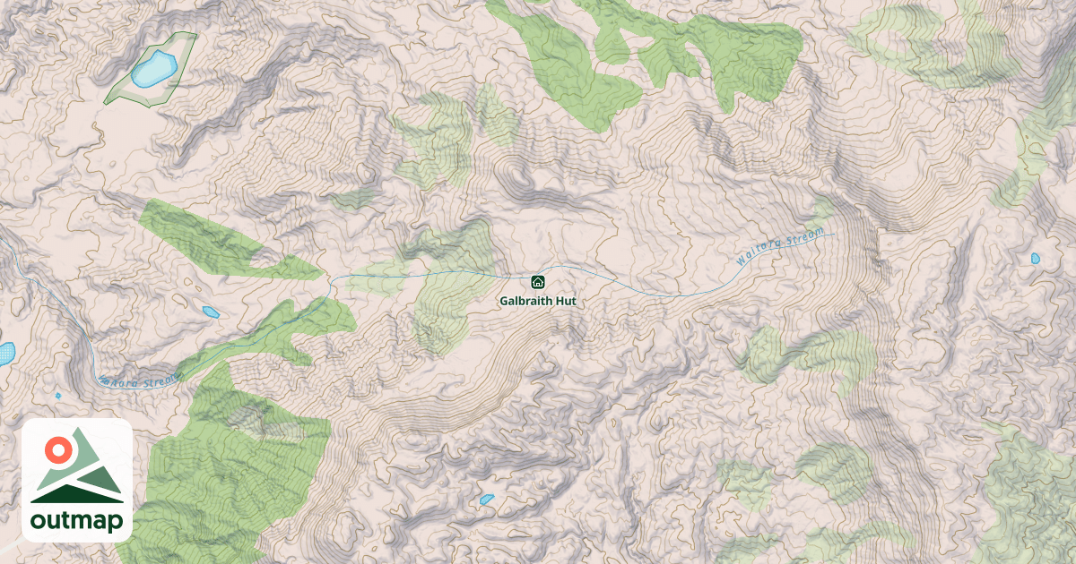 Map of Galbraith Hut