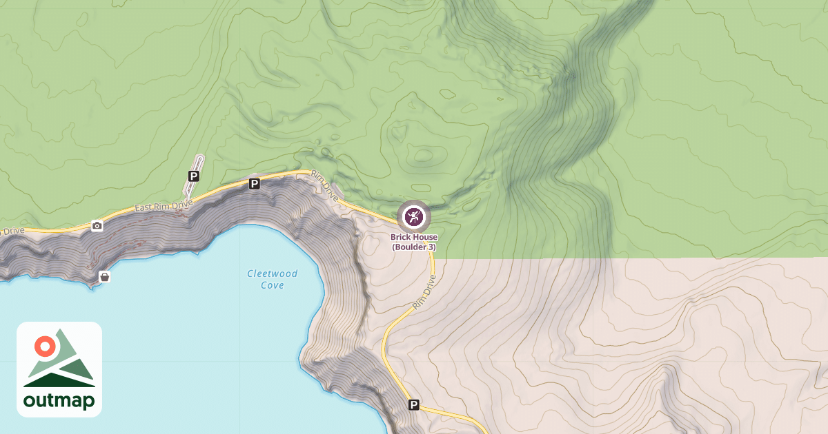 Map of Brick House (Boulder 3)