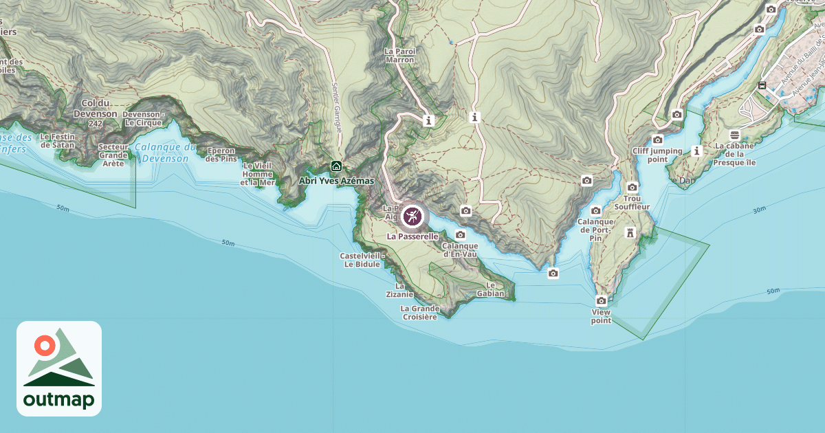 Map of La Passerelle