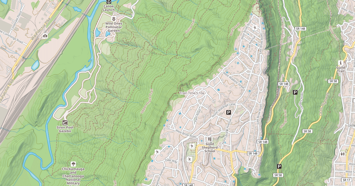Map preview of Train Time