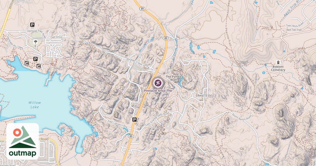 Map of Pinnacle Area, The
