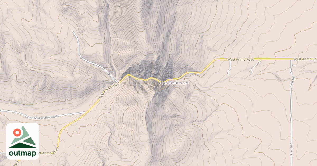 Map of Alpine Simulator