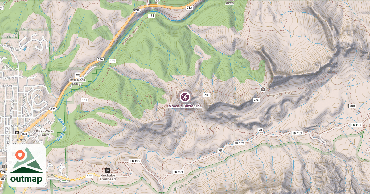 Map of Moose's Butte, The