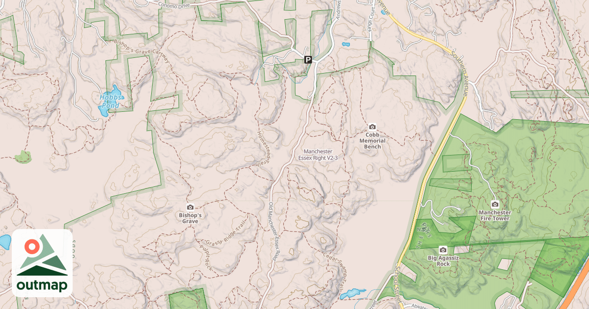 Map of Manchester Essex Right