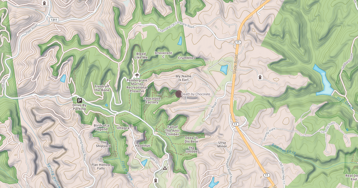 Map preview of Death by Chocolate