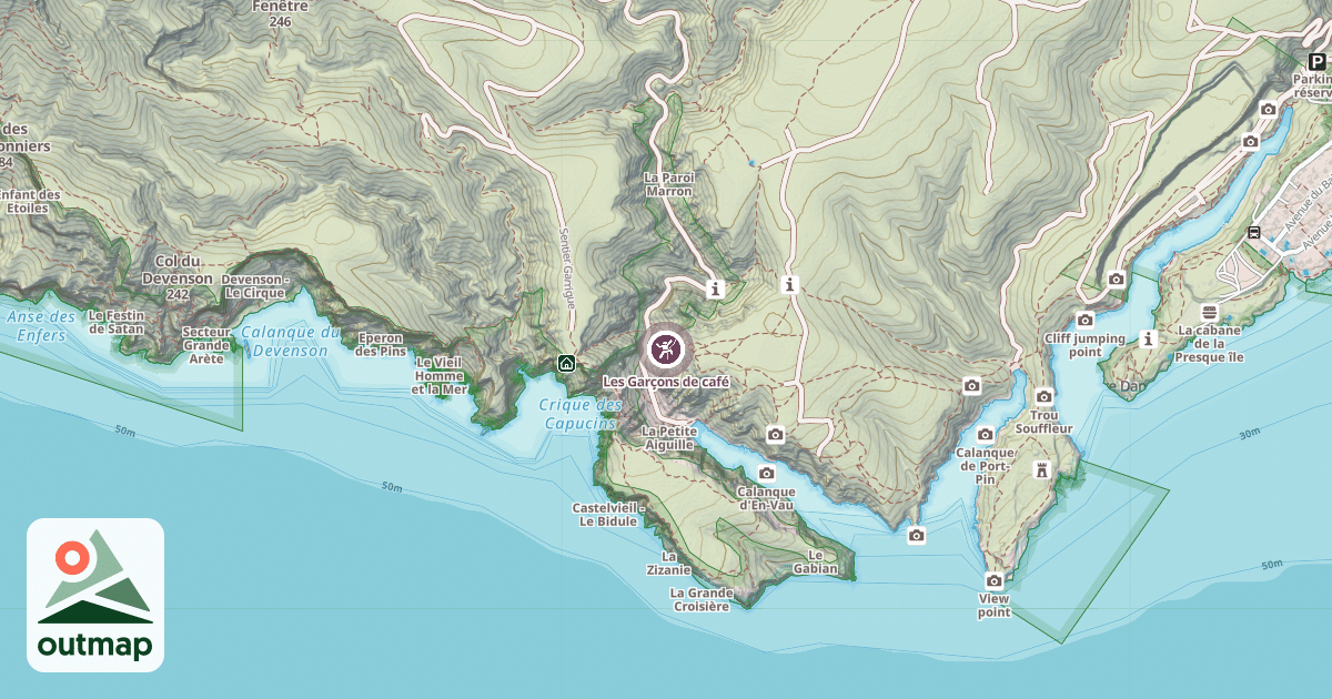 Map of Les Garçons de café