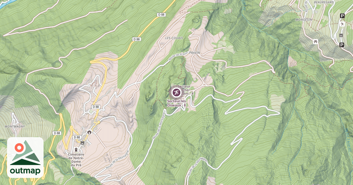 Map of Secteur les Oiseaux - 8