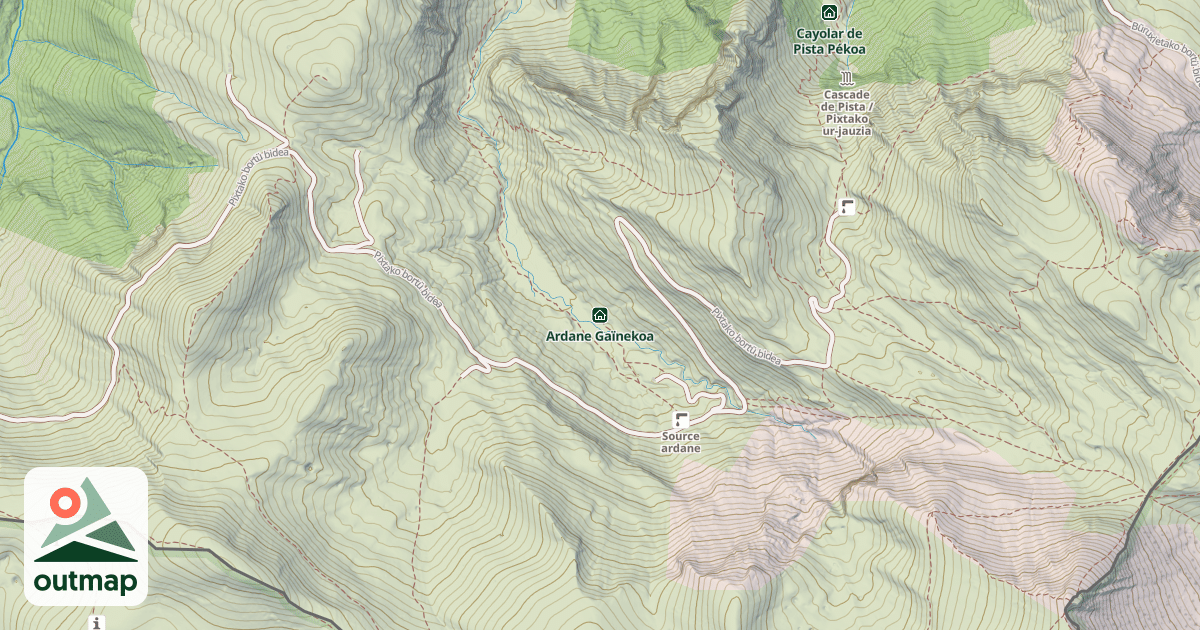 Map of Ardane Gaïnekoa