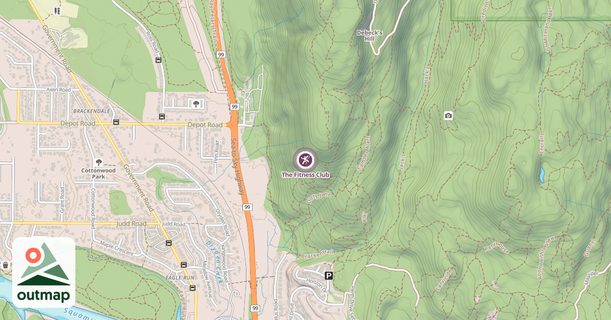 Map of The Fitness Club