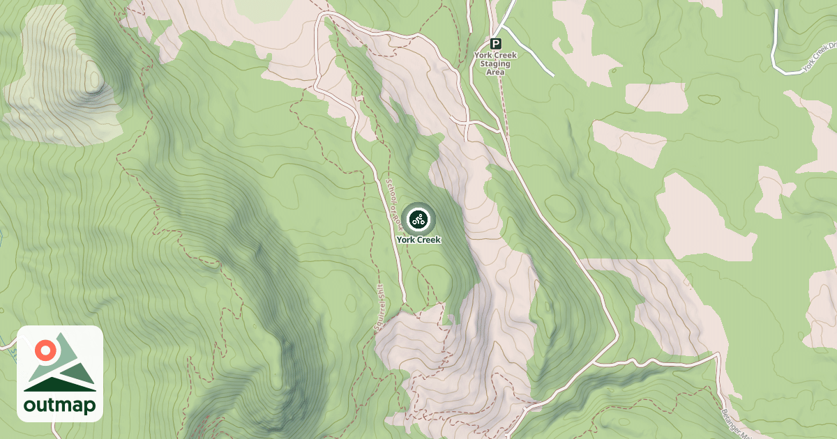Map of York Creek