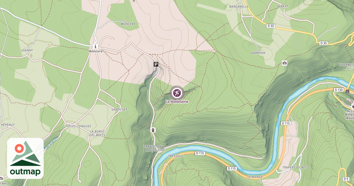 Map of La Madelaine
