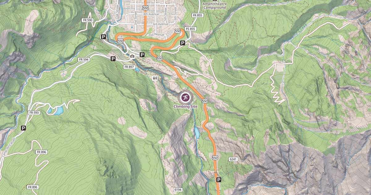 Map preview of Climbing Site