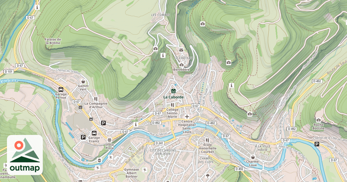 Map of La Caborde