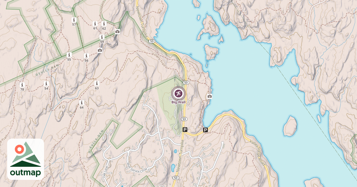 Map of Big Wall