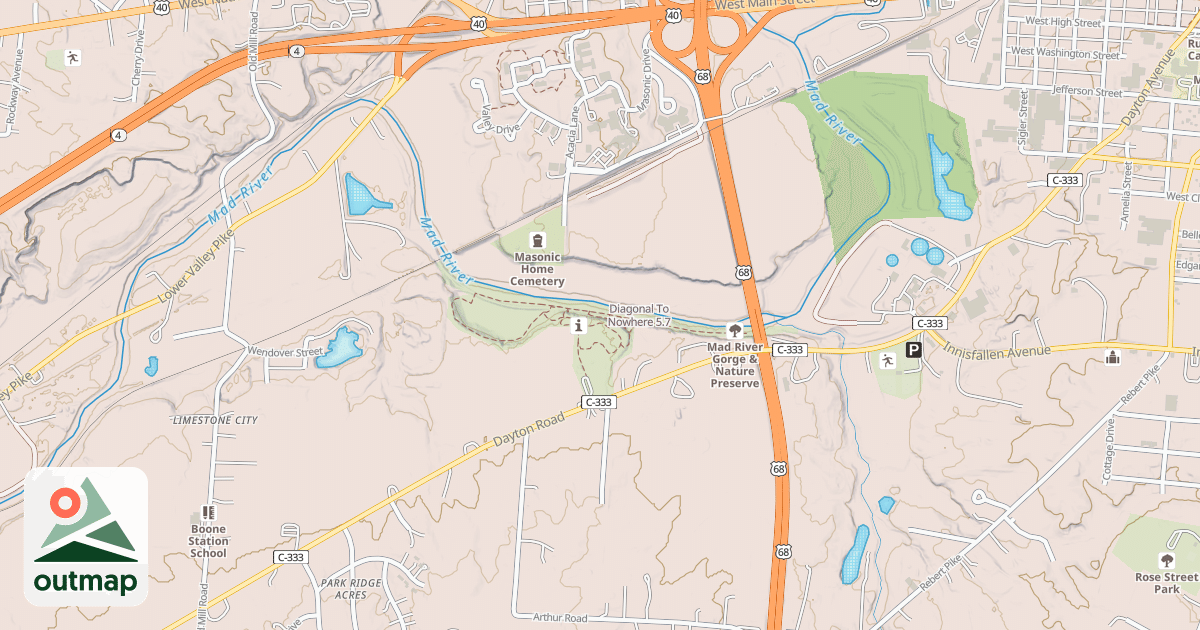Map of Diagonal To Nowhere